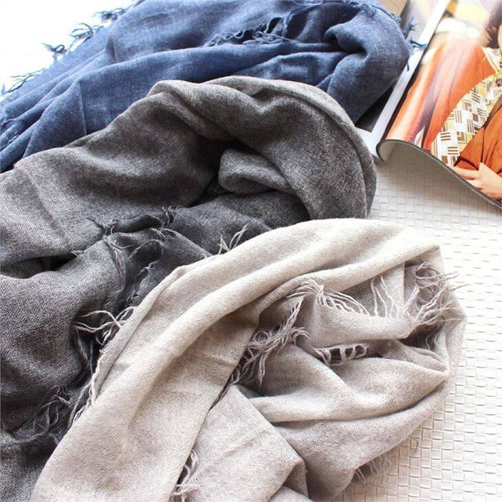 Spray Print Customized Colour Cashmere Scarf