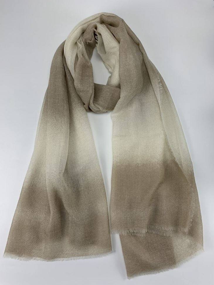 Twa Koulè Dip Dye Cashmere Echap