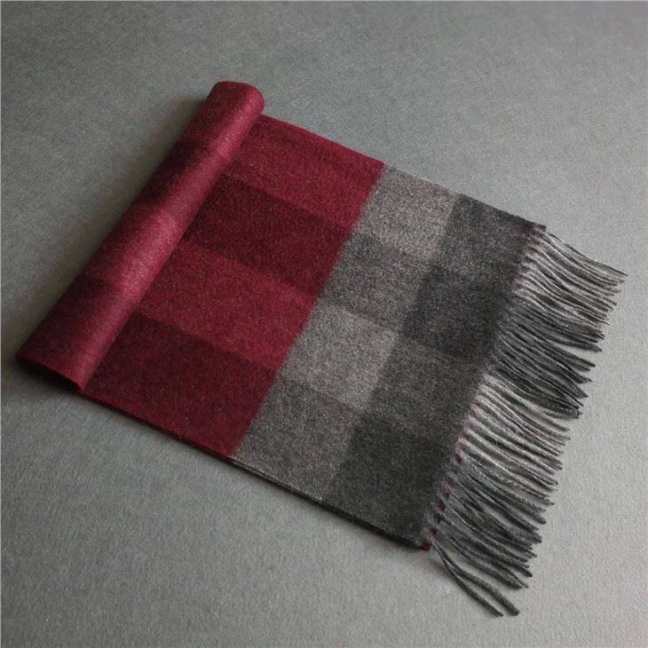 Thick Checked 100 Cashmere Scarf