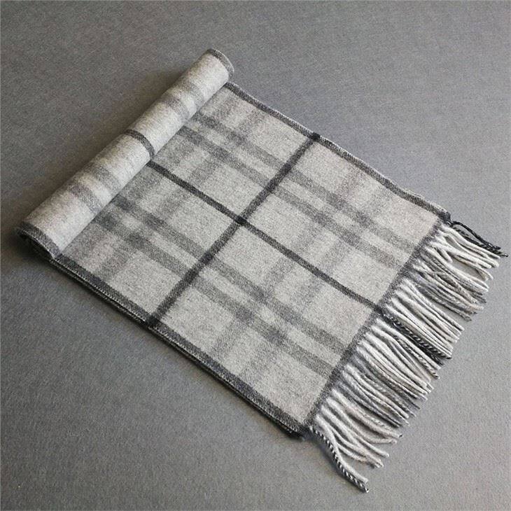 Thick Checked 100 Cashmere Scarf