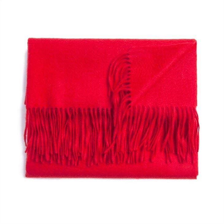 Thick Oversize Solid Color Cashmere Scarf