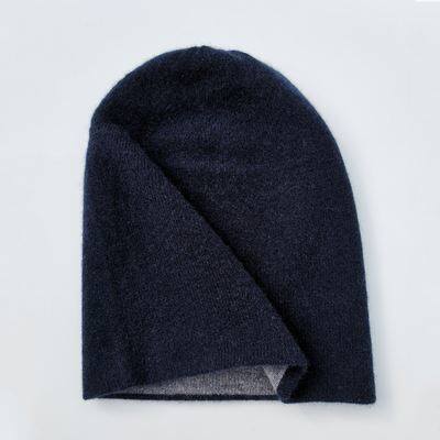 Thin Knit Men Double Layer Cashmere Beanie