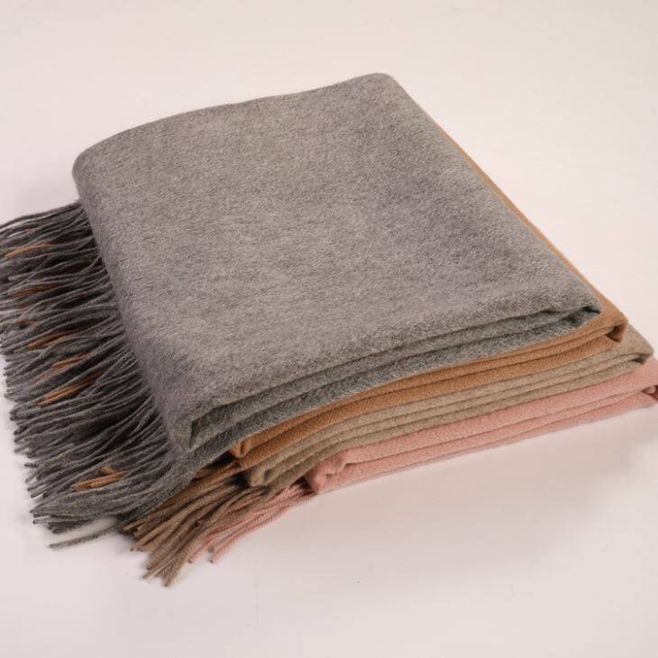 Twin Size Solid Color Cashmere Blanket (3)
