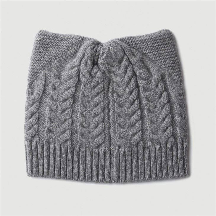 Twist Knitted Cashmere Baby Beanie