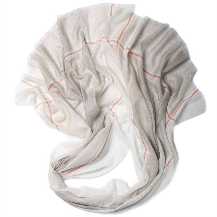 Ultra-thin Plain Checked Plaid Tartan Cashmere Scarf