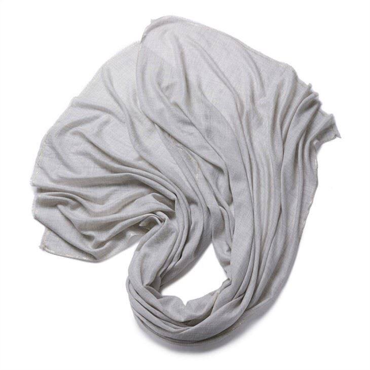 Bufanda de cachemir unicolor