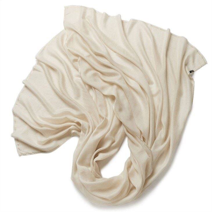 Ultra Thin Solid Color Ring Cashmere Scarf