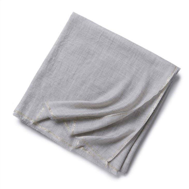 Ultra Thin Solid Color Ring Cashmere Scarf