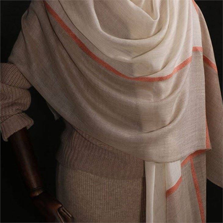 Ultrathin Worsted Checked Plaid Tartan Cashmere Scarf