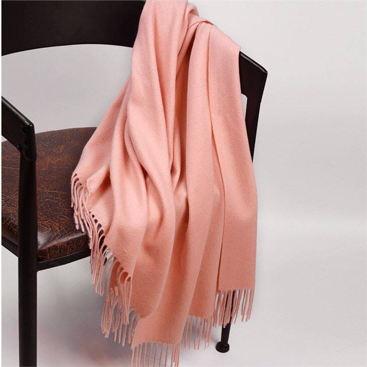 Unisex Warm Woolen Solid Color Wool Scarf