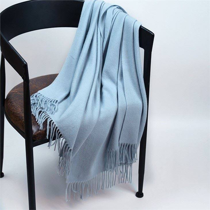 Unisex Warm Woolen Solid Color Wool Scarf