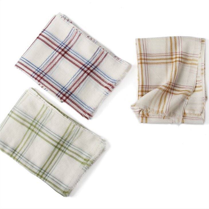 Versatile Checked Plaid Tartan Cashmere Scarf