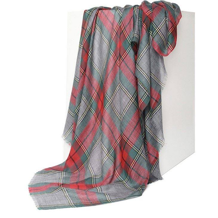 Kashmir mens plaid echap