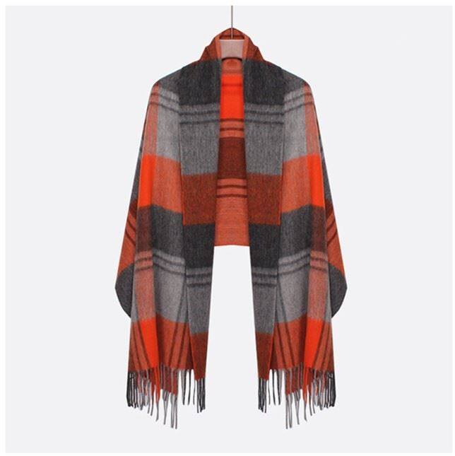 Wholesale Oversize Plaid Wool Scarf