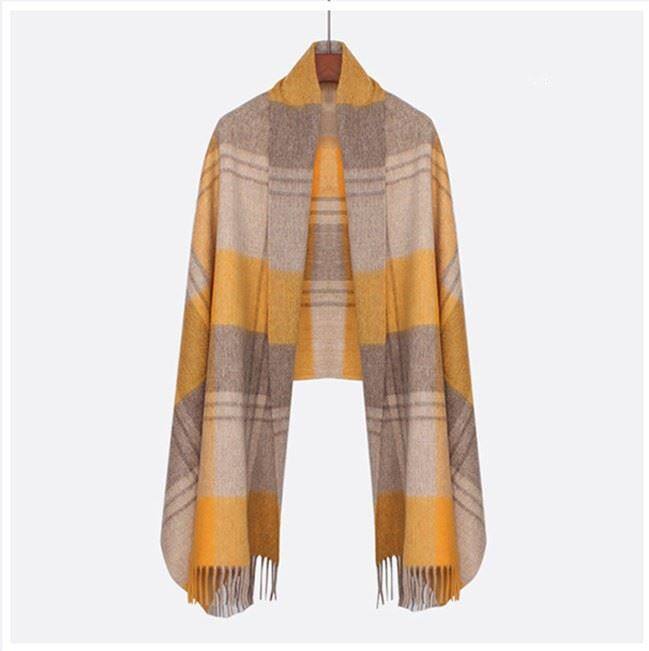 Wholesale Oversize Plaid Wool Scarf