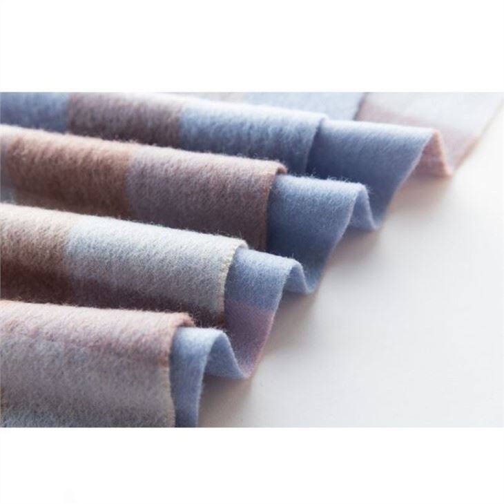 Women Checked Plaid Tartan Wool Scarf