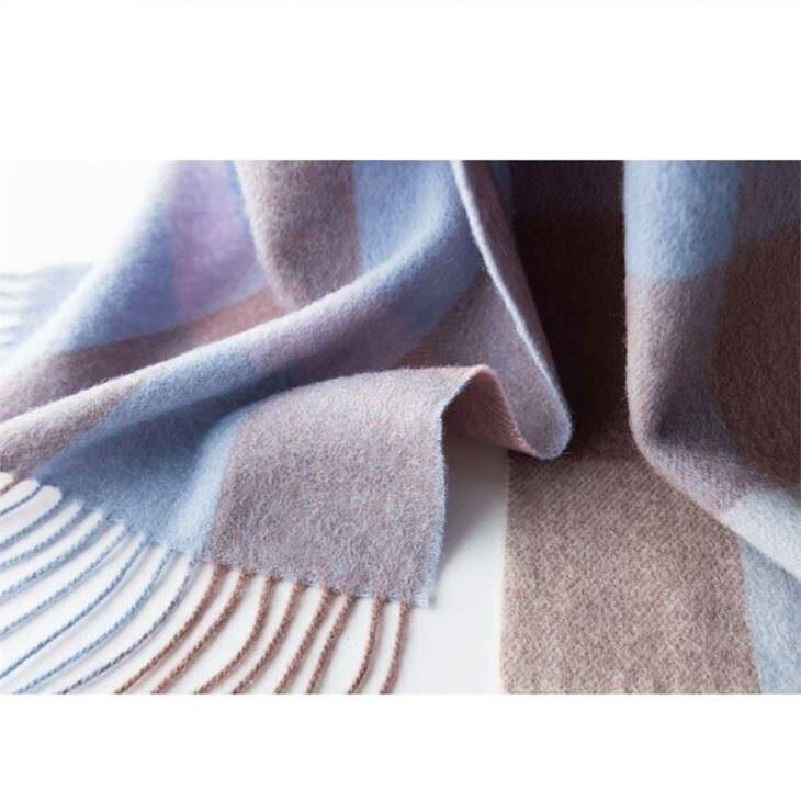 Women Checked Plaid Tartan Wool Scarf