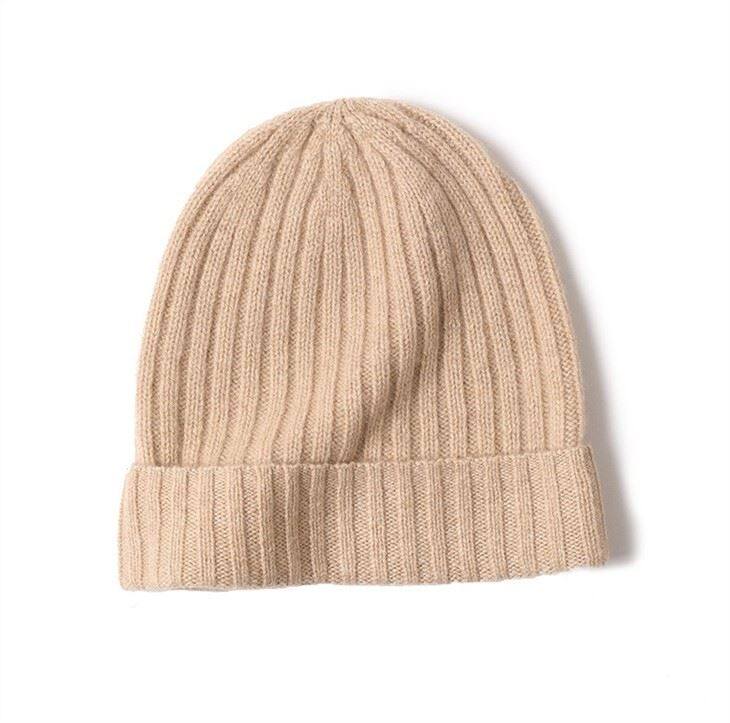 Women's Winter Knit Pure Cashmere Beanie