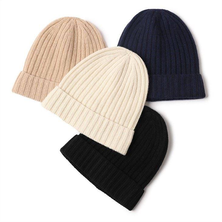 Women's Winter Knit Pure Cashmere Beanie