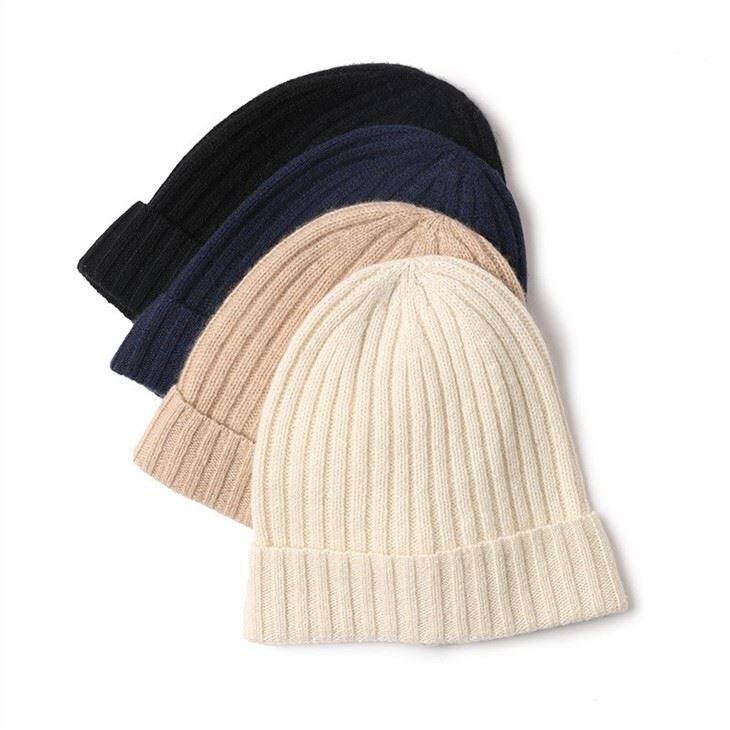Women's Winter Knit Pure Cashmere Beanie