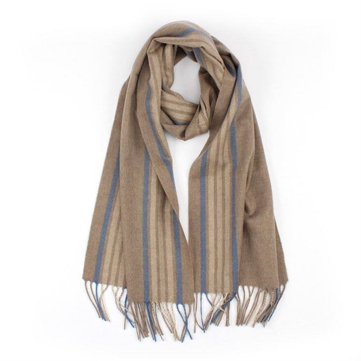 Khăn choàng cashmere sọc đa năng đặc biệt