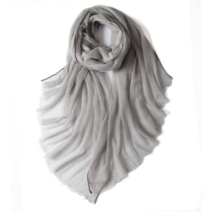 Камгарен едноцветен вълнен шал