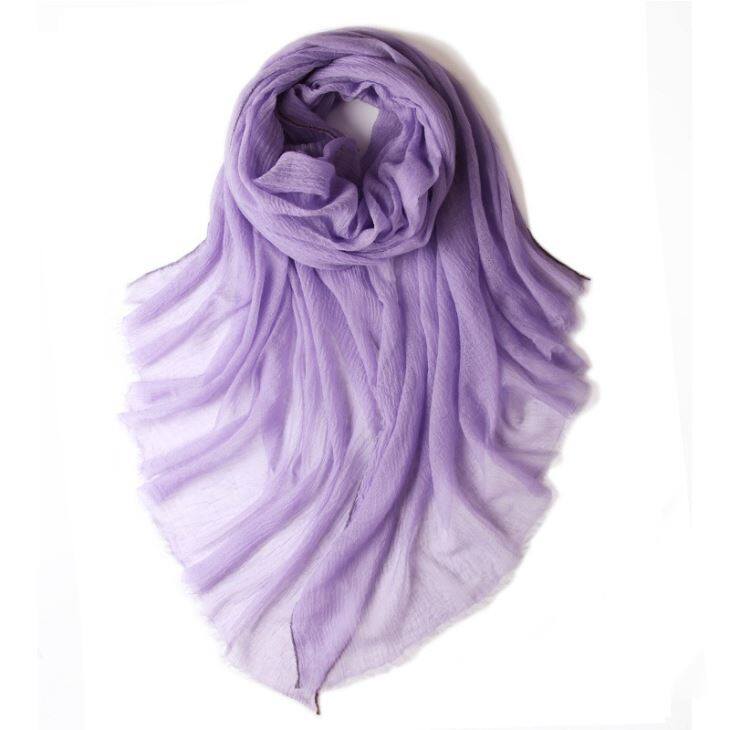 Worsted Solid Color Wool Scarf