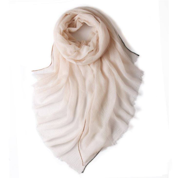 Worsted Solid Color Wool Scarf