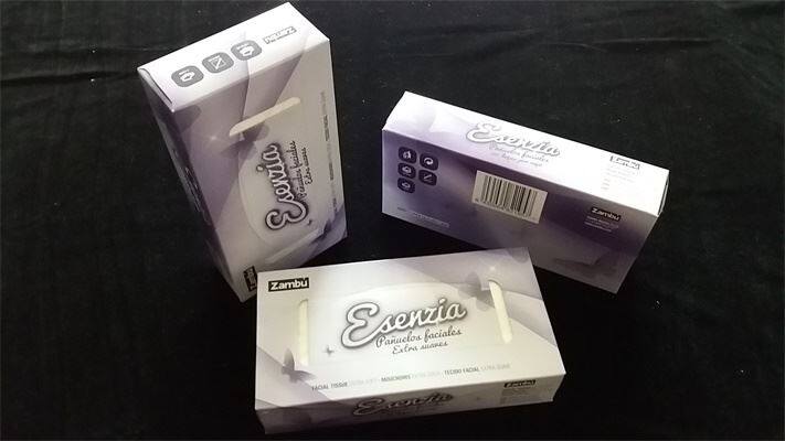 Bamboo pulp facial tissue