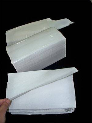 Single fold Towels  white nature 16x250