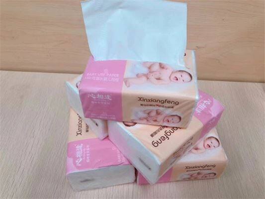 Baby use tissue paper