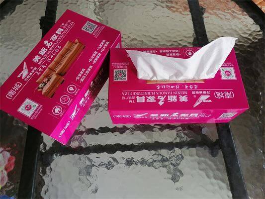 advertising facial tissue paper