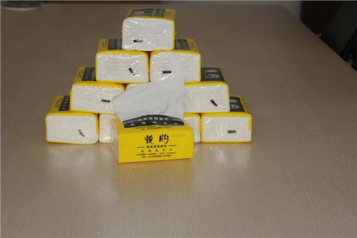 Tissue paper with customer' brand artwork on package