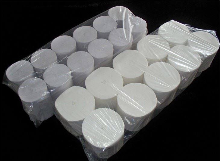 Coreless Toilet Tissue Roll