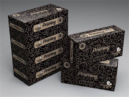 customized brand name box facial tissue