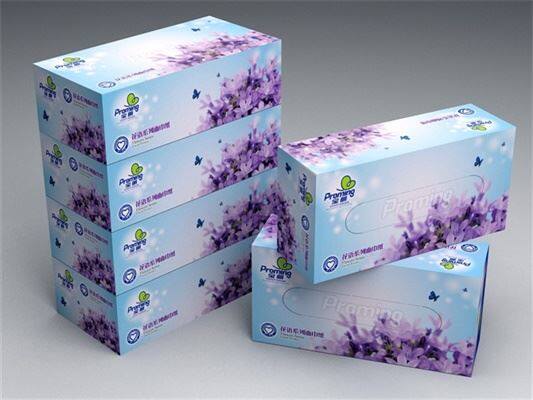 customized printing box facial tissue paper