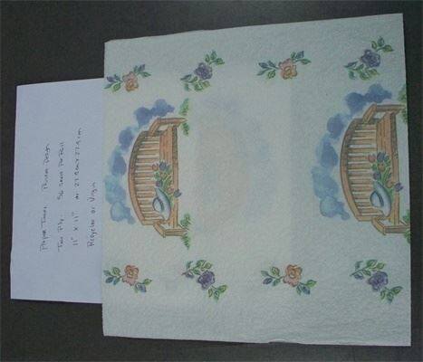 11x11 inches 56sheets per roll 2ply patterned kitchen paper towels