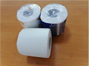 Virgin Wood Pulp Toilet Tissue Roll