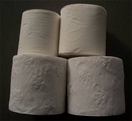 embossed bath tissue