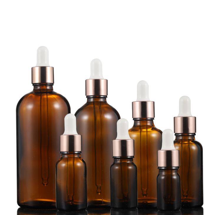 Cosmetische glazen fles