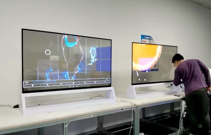 55 Inch OLED Transparent Splicing Screen