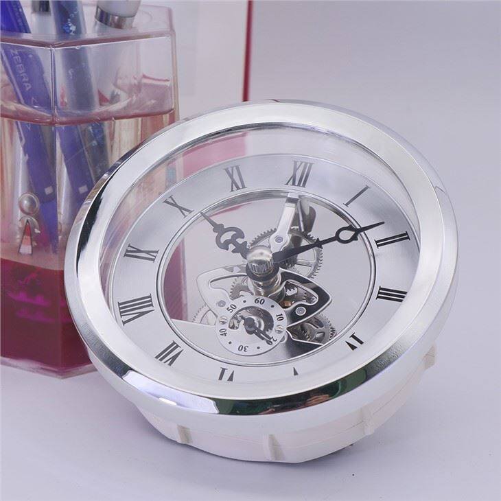HR Diameter 103MM Silver Perspective Clock