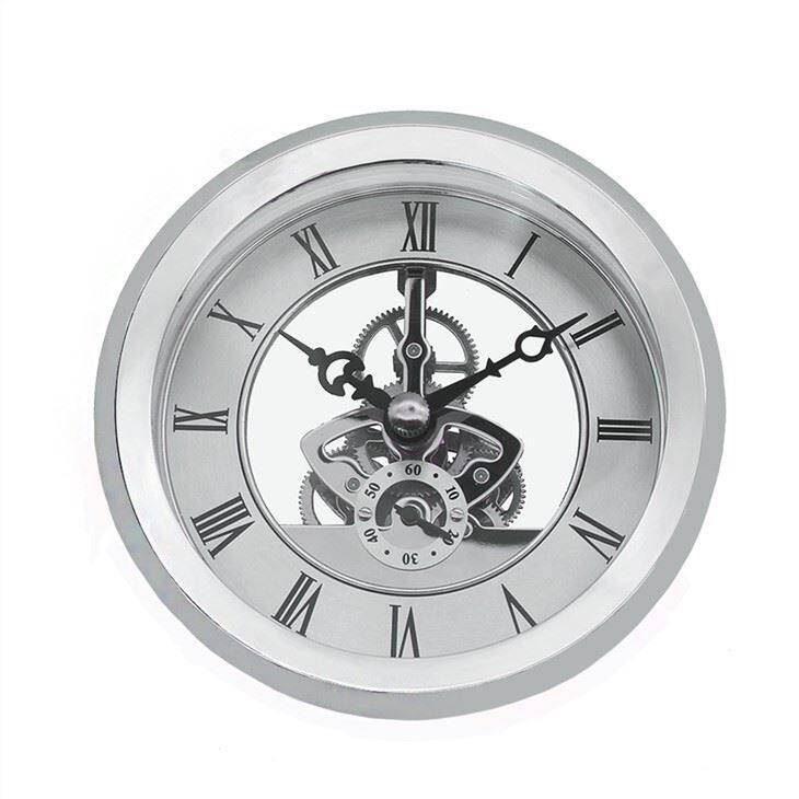HR Diameter 103MM Silver Perspective Clock