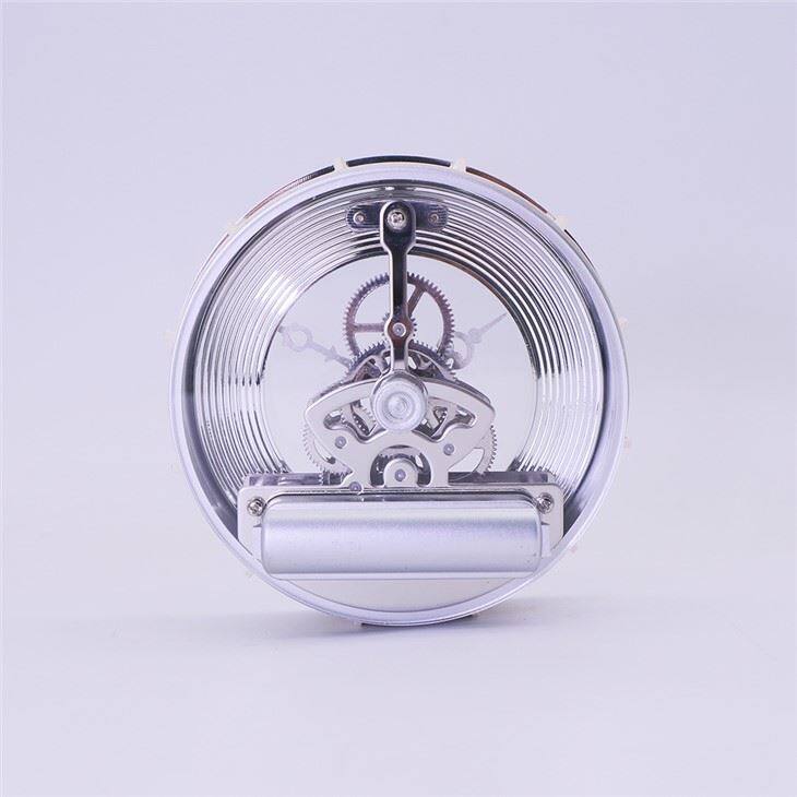HR Diameter 97MM Silver Perspective Clock