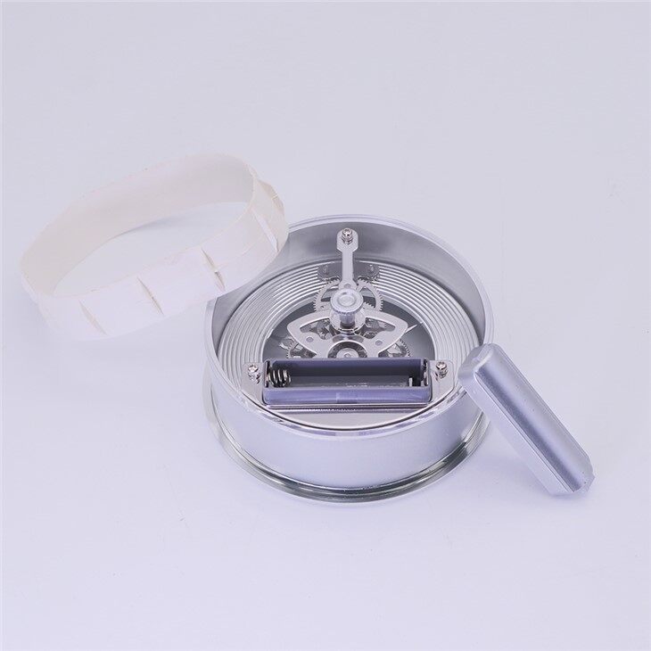 HR Diameter 97MM Silver Perspective Clock