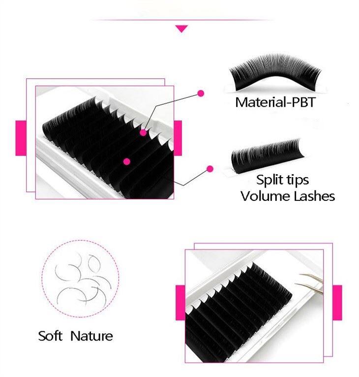 PBT lashes extensions