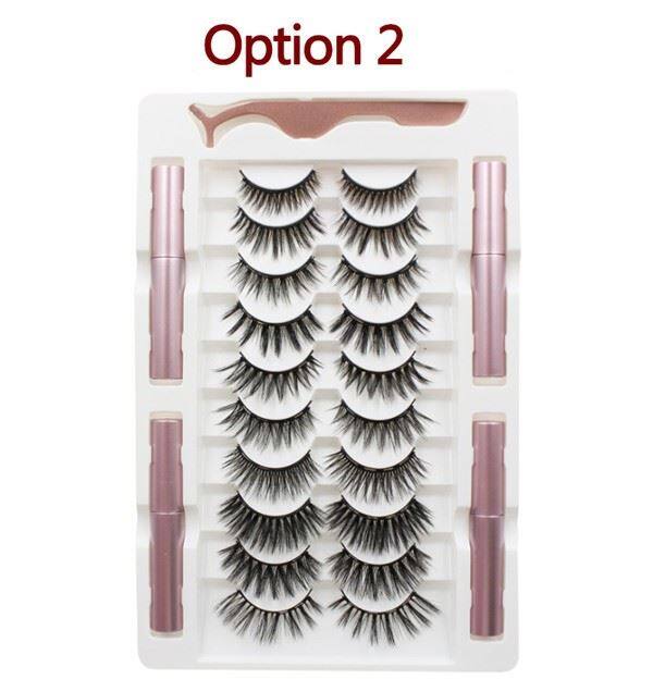 10 Pairs Colored Magnetic Lashes