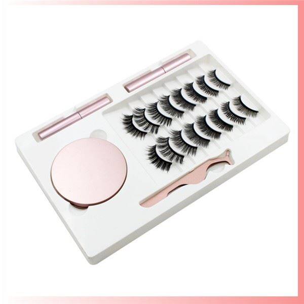 2 Pieces Magentic Eyeliners With 10 Pairs Magnetic Fake Lashes