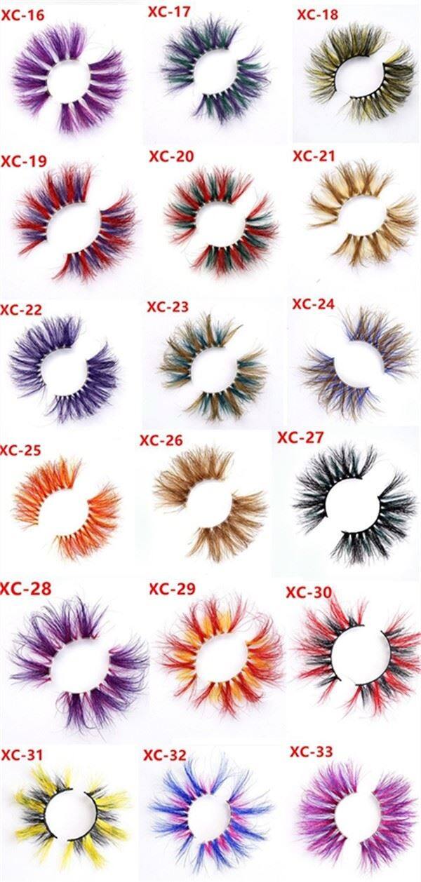 25mm Colored Mink Lashes