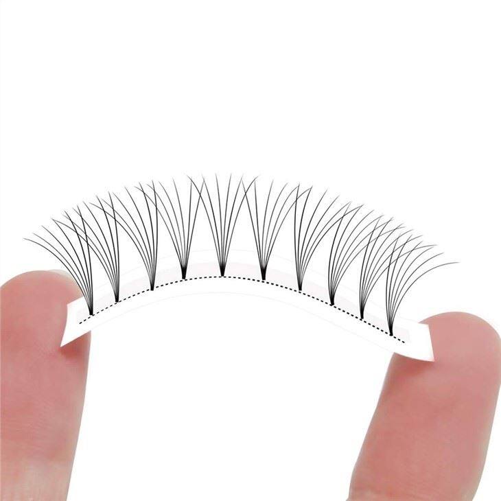 6D short stem fan lashes